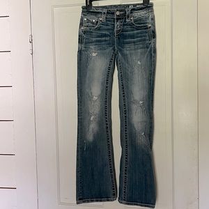 Miss Me Boot Cut Angel Wing Flap Jeans